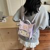 Kuromi Cute Girl Backpack Pu Material With Zipper Closure For Daily Use