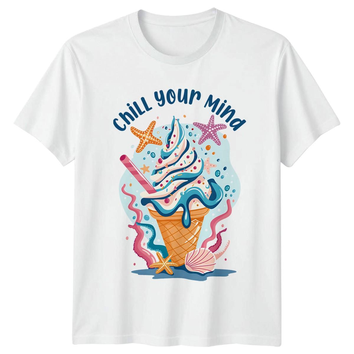 Chill Your Mind T-Shirt Beach Ocean Relaxation Birthday Gift For Him And Her S