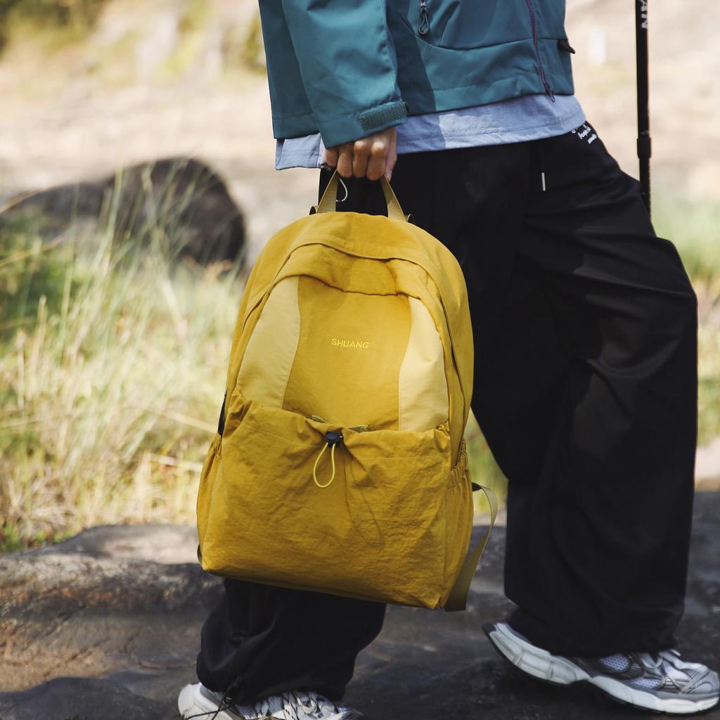 Schoolbag Japanese Lazy Wind School Bag Female Student Casual Waterproof Lightweight Large Capacity Backpack High School Travel Mountaineering