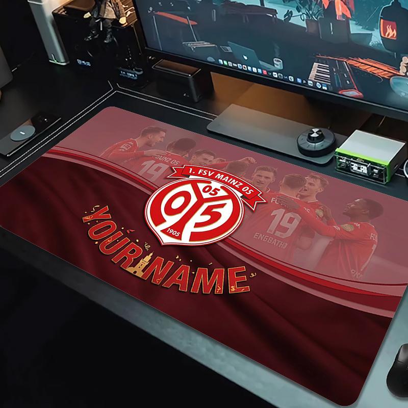 Custom Name 1. FSV Mainz 05 Print  Cushion Non-slip Laptop Tablet Big Mousepad XXL Mat Mini PC Playmat With Lock edge