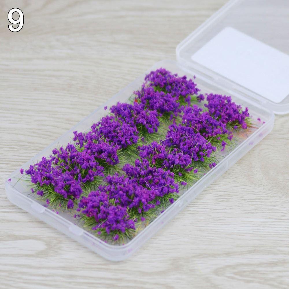 

Пейзаж Модель Макет здания Миниатюрный садовый декор Пейзаж Военная игра Пучки травы Цветочный кластер 9