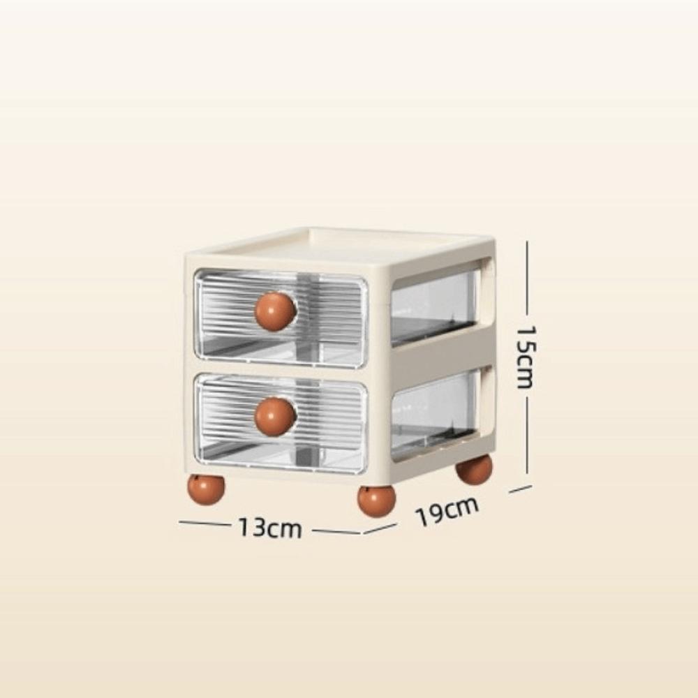 Mehrschichtige Aufbewahrungsbox aus Kunststoff Große Kapazität Schreibtisch-Organizer-Box Zuhause