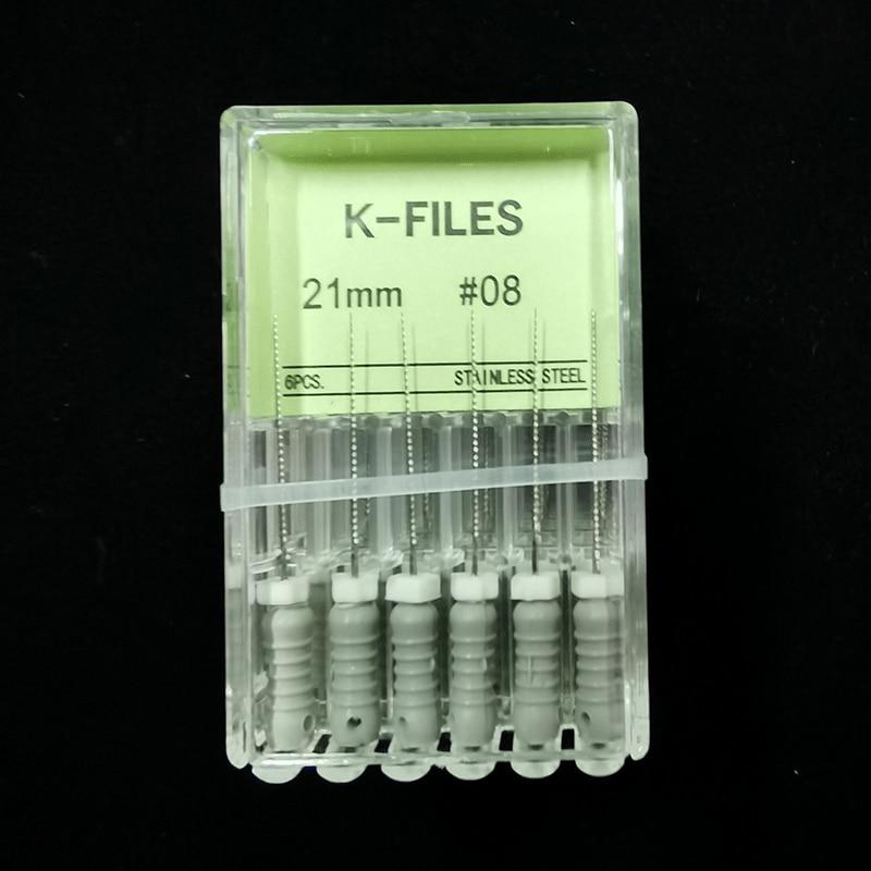 5 Schachtel/los Dental Werkzeuge Wurzelkanal Endo K Datei 21mm Edelstahl Endodontie Instrumente Zahnarzt Zahnmedizin Odontologia