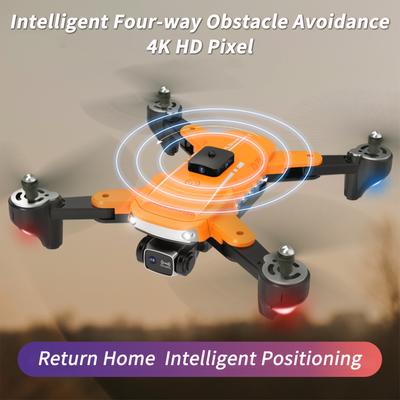 RC Drone with Camera 4K Dual Camera RC Quadcopter with Function Obstacle Avoidance Optical Flow Location Control Gesture 2 Battery