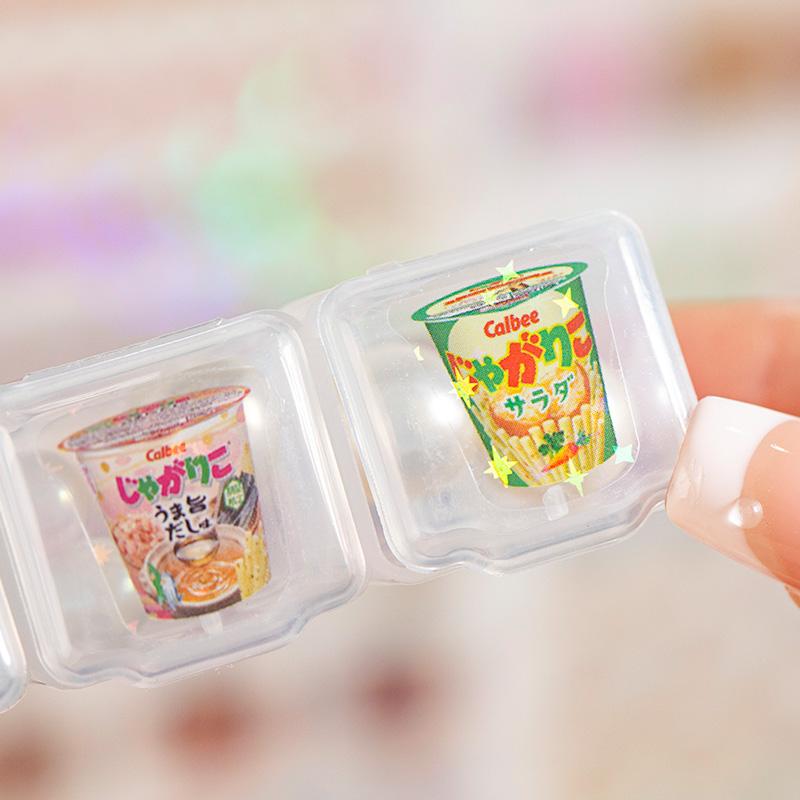 10pcs/bag PET Vintage Snacks Fruits Shop Stickers For Scrapbooking Kawaii Stationery Notebook Background Sticker DIY Decoration