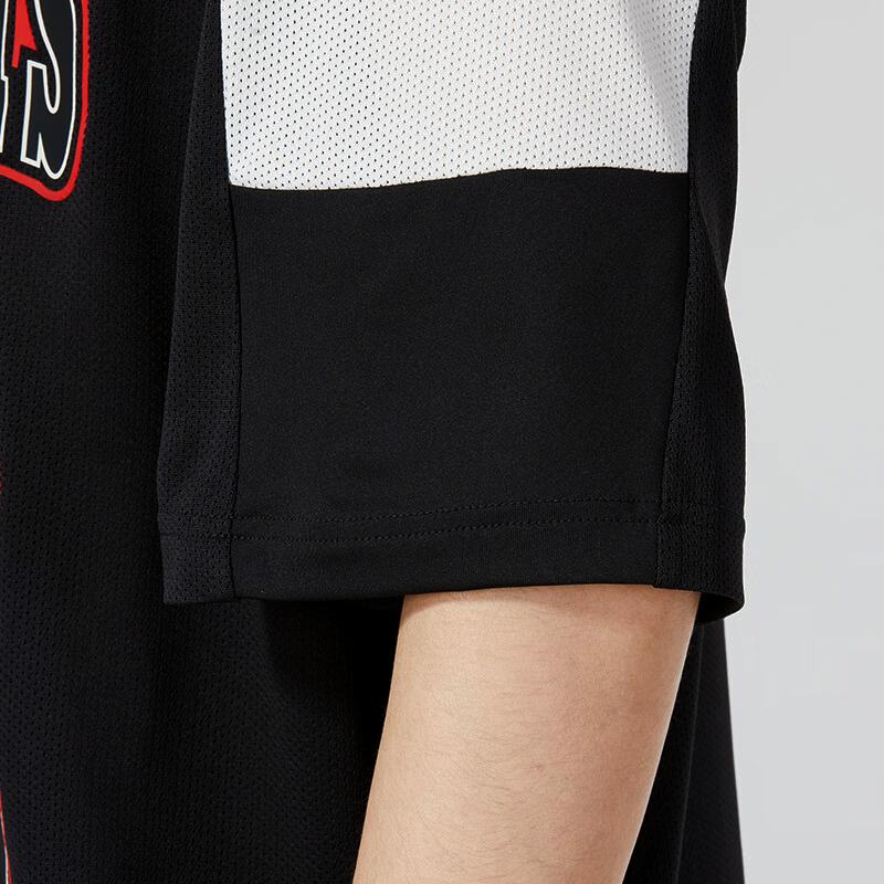 Puma Letter And Number Print Casual Short Sleeve Drop Shoulder T-Shirt Men Tops Black 623425-01