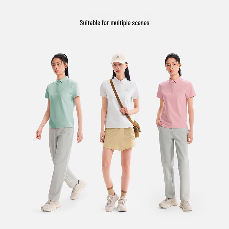 Pelliot Women's Outdoor Elastic Hiking Polo T-Shirt