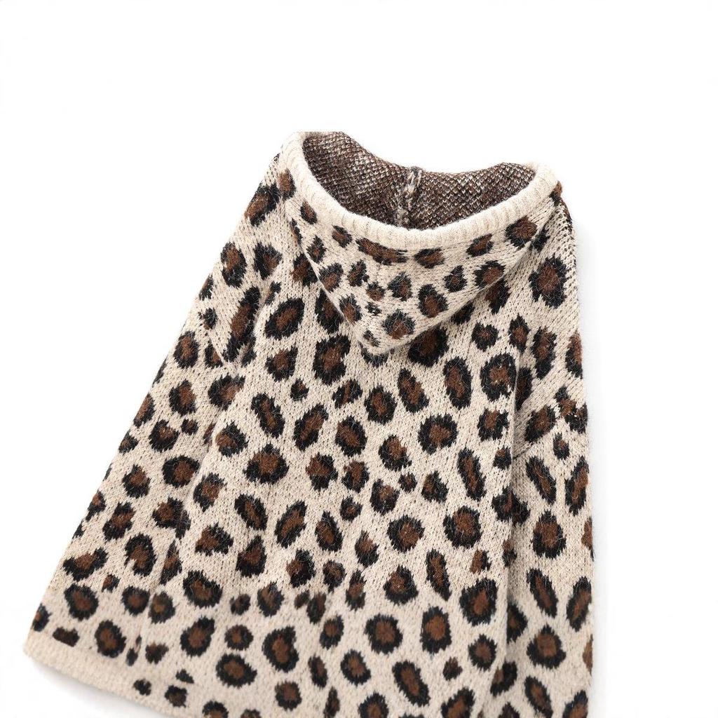 2024 Fall Women's Animal Pattern Jacquard Knit Sweatshirt - European & American Style Long Sleeve