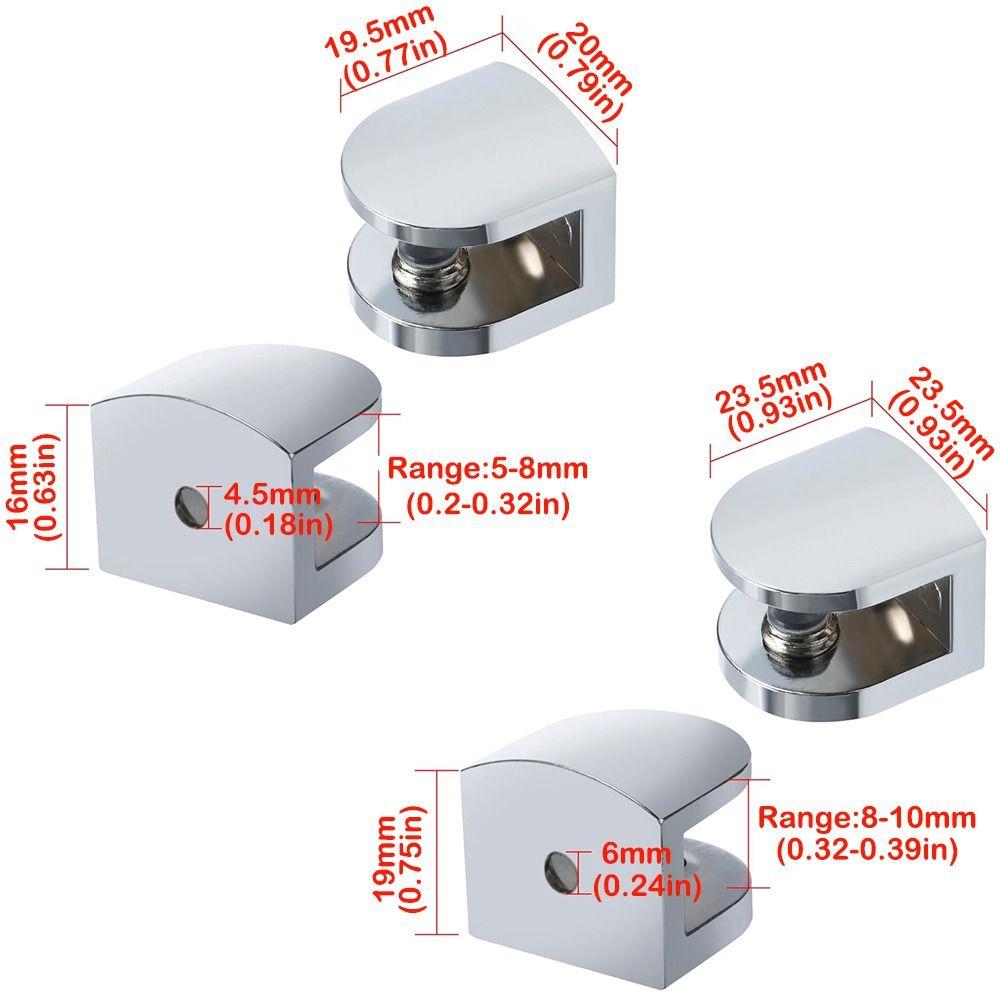 Heavy Duty Railing Holder Stainless Steel Glass Support Hardware Wall Mount Clip