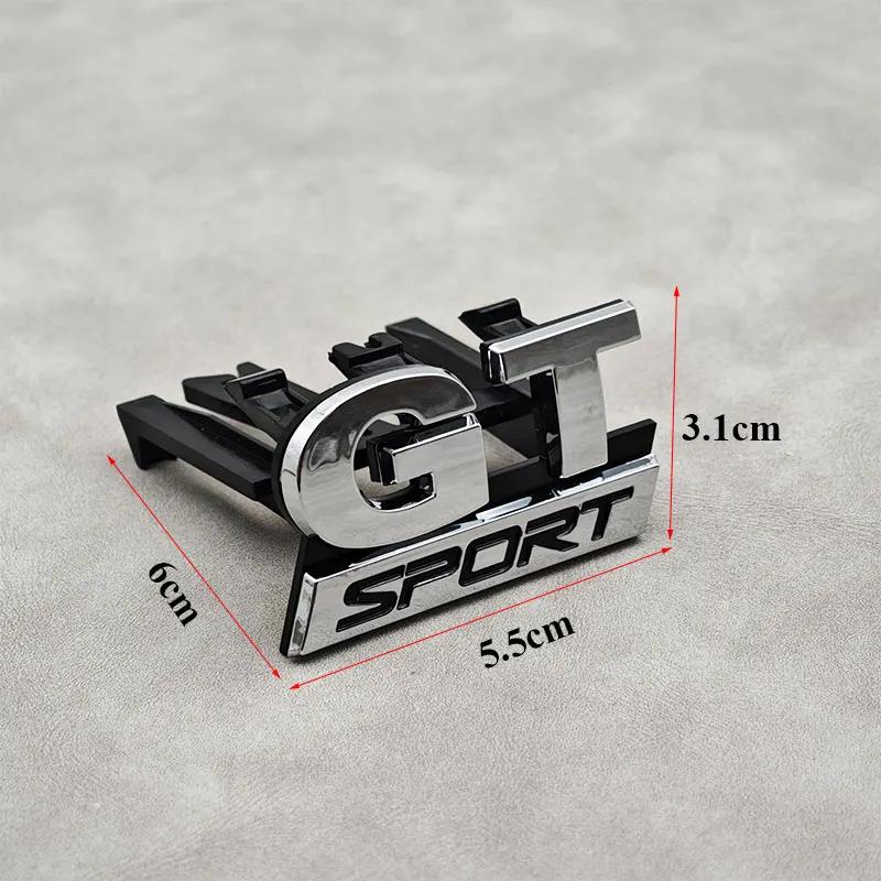 VW GTI GOLF 2026 Caliente Para VW VOLKSWAGEN Emblema de Logo GT Sport 3D ABS Insignia de Rejilla Frontal de Coche Para Volkswagen VW Polo Golf 5 MK5 Pass