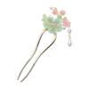 ULTECHNOVO Handmade Tassel Hairpin, Chinese Style Floral Hair Stick, Traditional Hair Accessories for Women's Hanfu, Wedding, Party