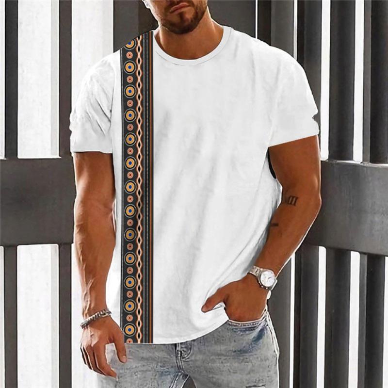 Vintage Men's O-neck Short Sleeve T-Shirts Clothing Oversized Loose Crew-Neck T Shirts Top Outdoor Quick Dry Fitness Sportswear