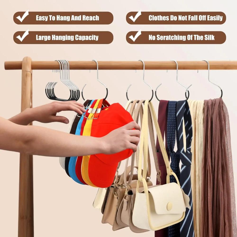 Storage Artifact Hook Hanger Suitable for Hats Tie Scarves Bags Multifunctional Display Stand Strong Load Support No Deformation