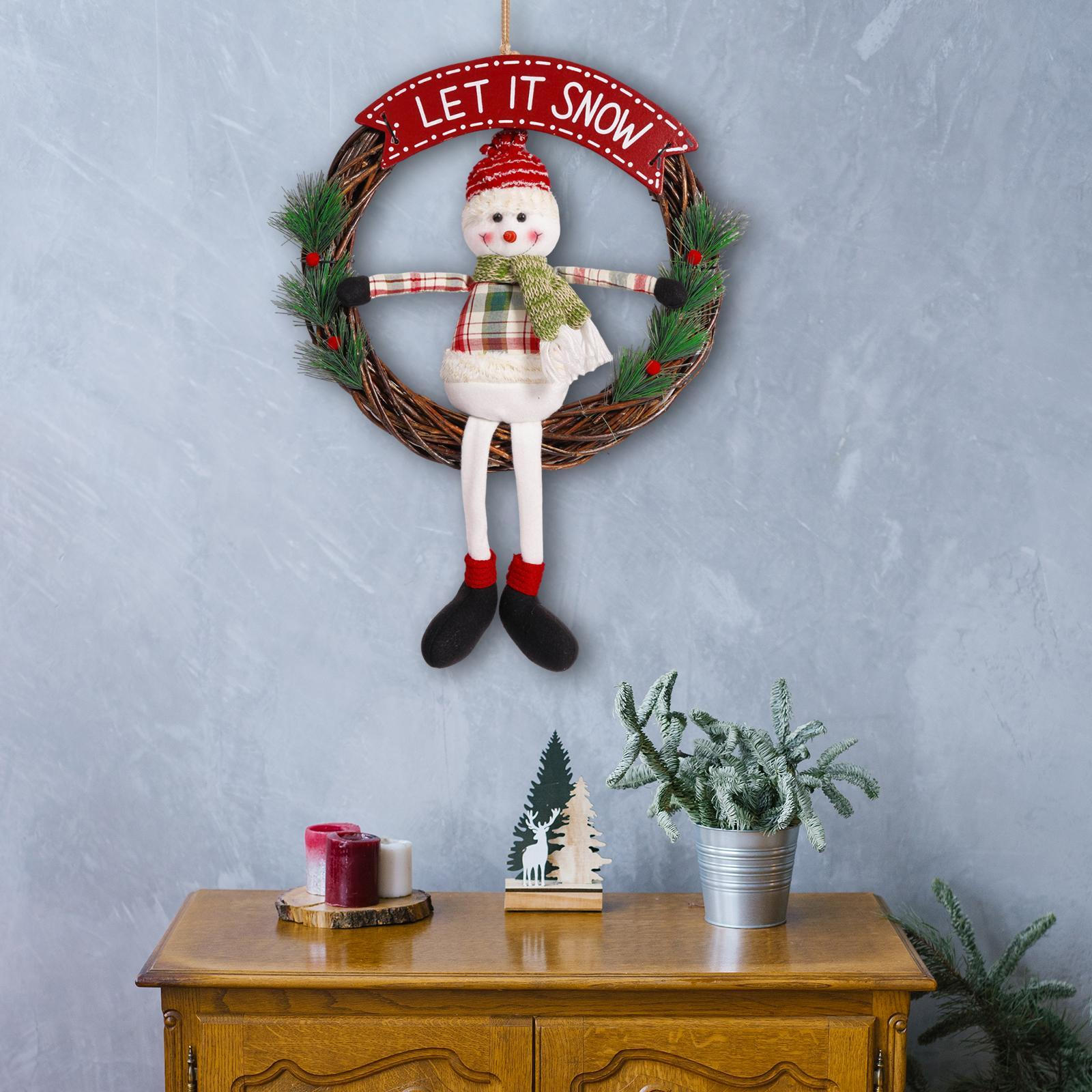 

Christmas Wreath Door Hanging Decoration Creative Decor Ornament for
