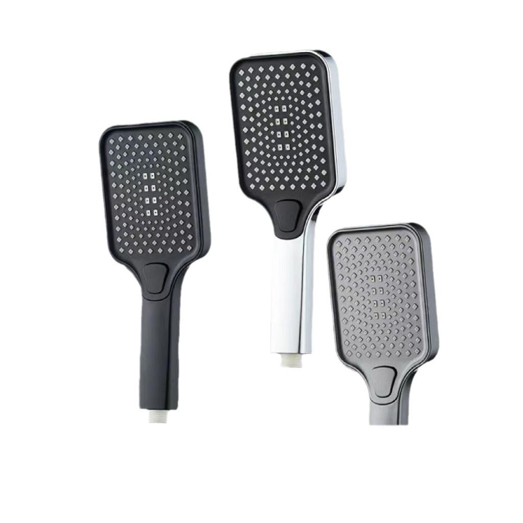 Cabezal de Ducha de Alta Presión ABS Cuadrado Rociador de Lluvia de Mano Cabezal de Ducha de Baño