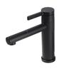 Minimalist Slim Faucet Hot and Cold Water Faucet Basin Mixer Tap Bathroom Faucet Hot and Cold Black Color Bags Bathroom Sink