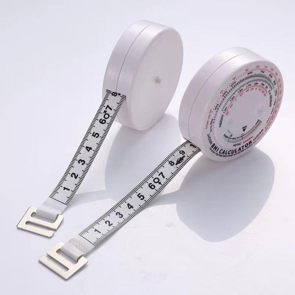 Automatic Telescopic BMI Tape Measure Soft Sewing Accessories Sewing Ruler Physical Health Management Round Waist Tape Measure