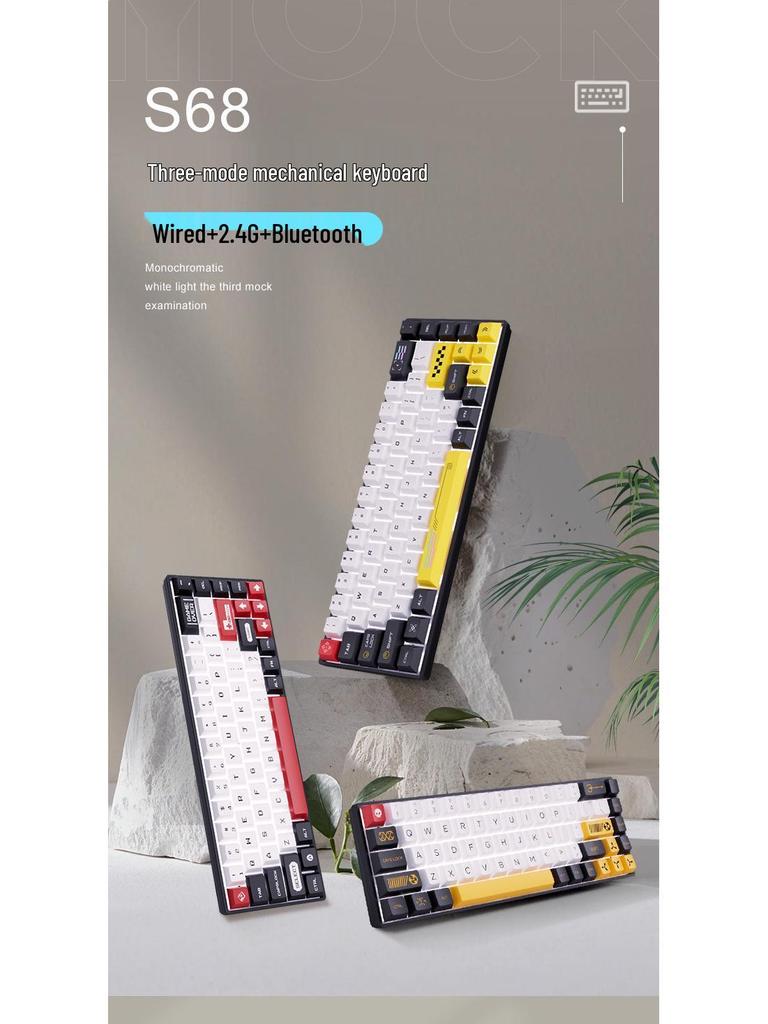 Compact Wireless Bluetooth Mechanical Gaming Keyboard