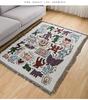 Textile City Puzzle Throwing Blanket Jacquard Weaving Graffiti Home Decoration Tassel Tapestry Picnic Blanket Moisture Proof