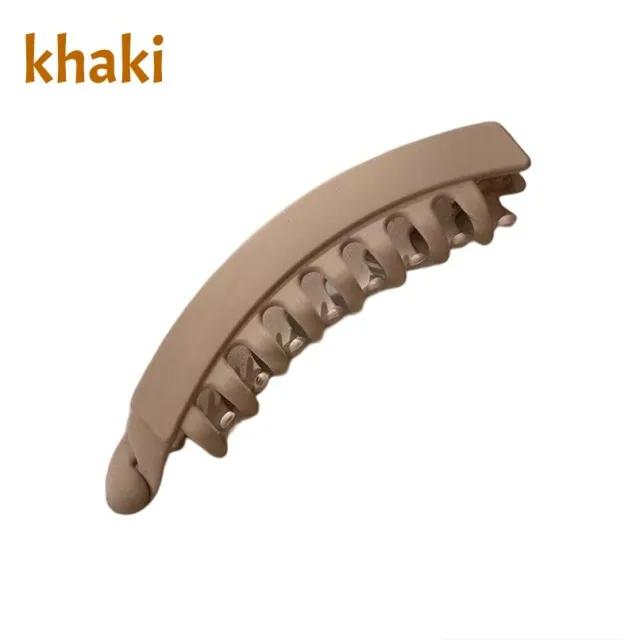 Banana Clip Fish Shaped Hairpin Tortoiseshell Solid Color Women Hair Accessories Hairgrip Twist Clamp Ponytail Barrette Headwear