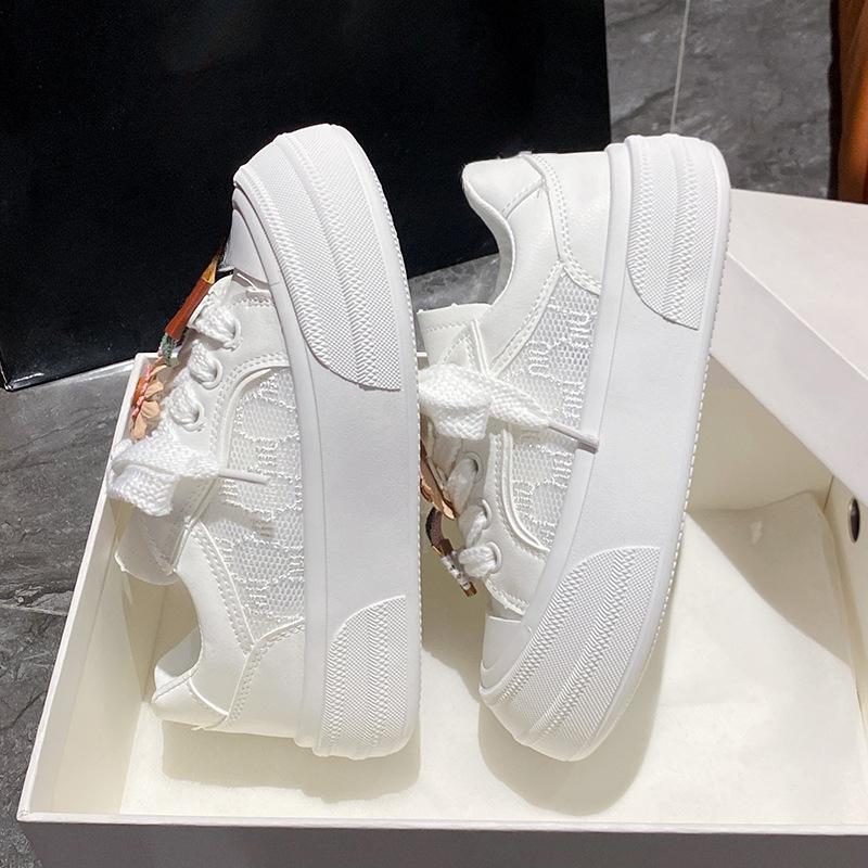 

Маленькие белые туфли детские летние новые школьные туфли для девочек повседневные кружевные универсальные туфли для сноуборда 35 белый