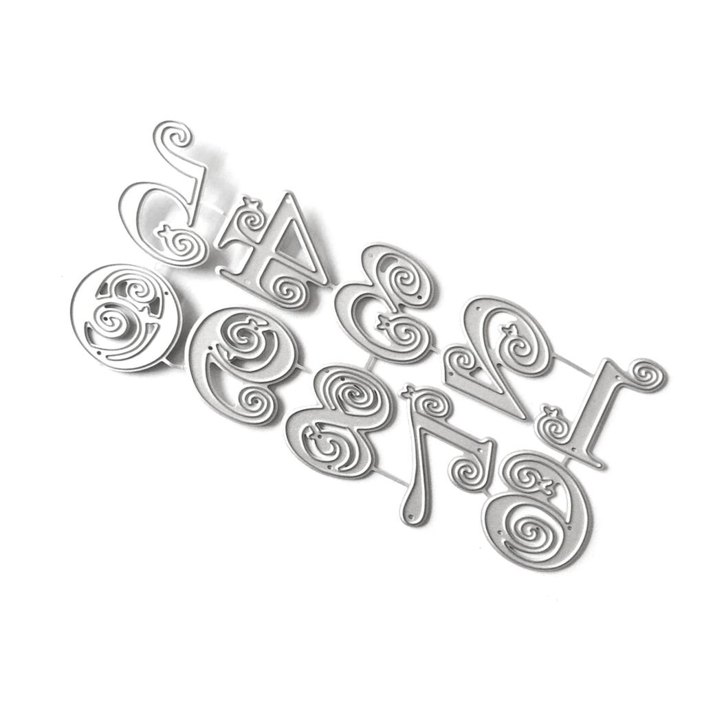 Carbon Steel Die Cut Number Cutting Dies Scrapbooking Embossing Stencils for Scrapbooking Card Making Packaging