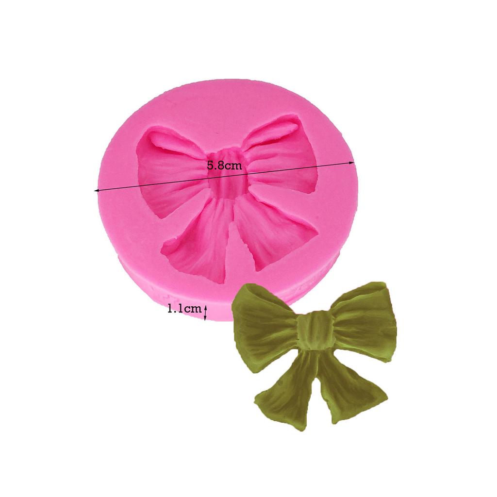 Bow Ribbon Molds Sugarcraft Clay DIY Cakes Dessert Gummy Candy Cupcakes Polymer Clay Gumpaste Mold
