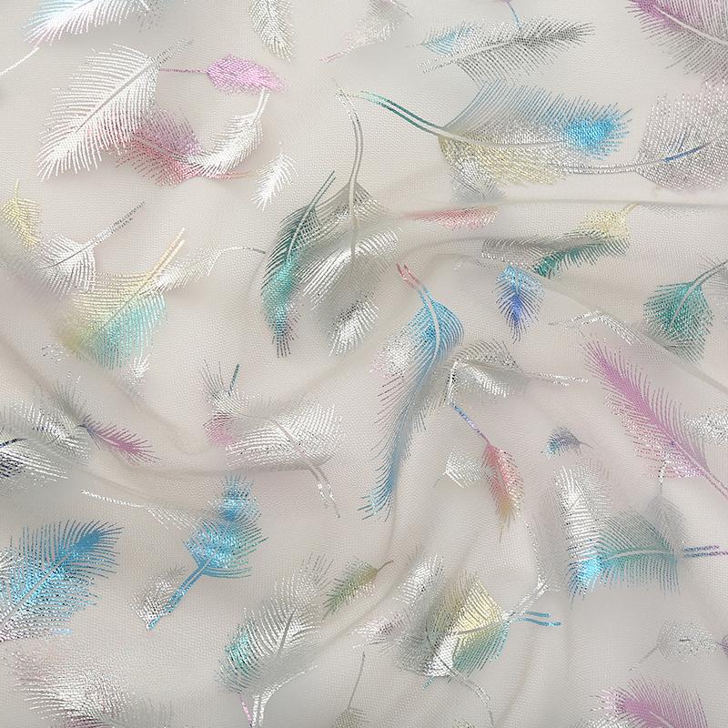 100x150cm Fancy Feather Butterfly Gauze Wedding Dress Shampooy Skirt Gauze Stage Costume Fabric Background Decorative Foil Gauze