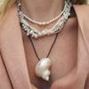 Natural Conch Shell Pendant Necklace For Women Girls Adjustable Long Sweater Chain Beach Hoilday Jewelry Fashion Accessory