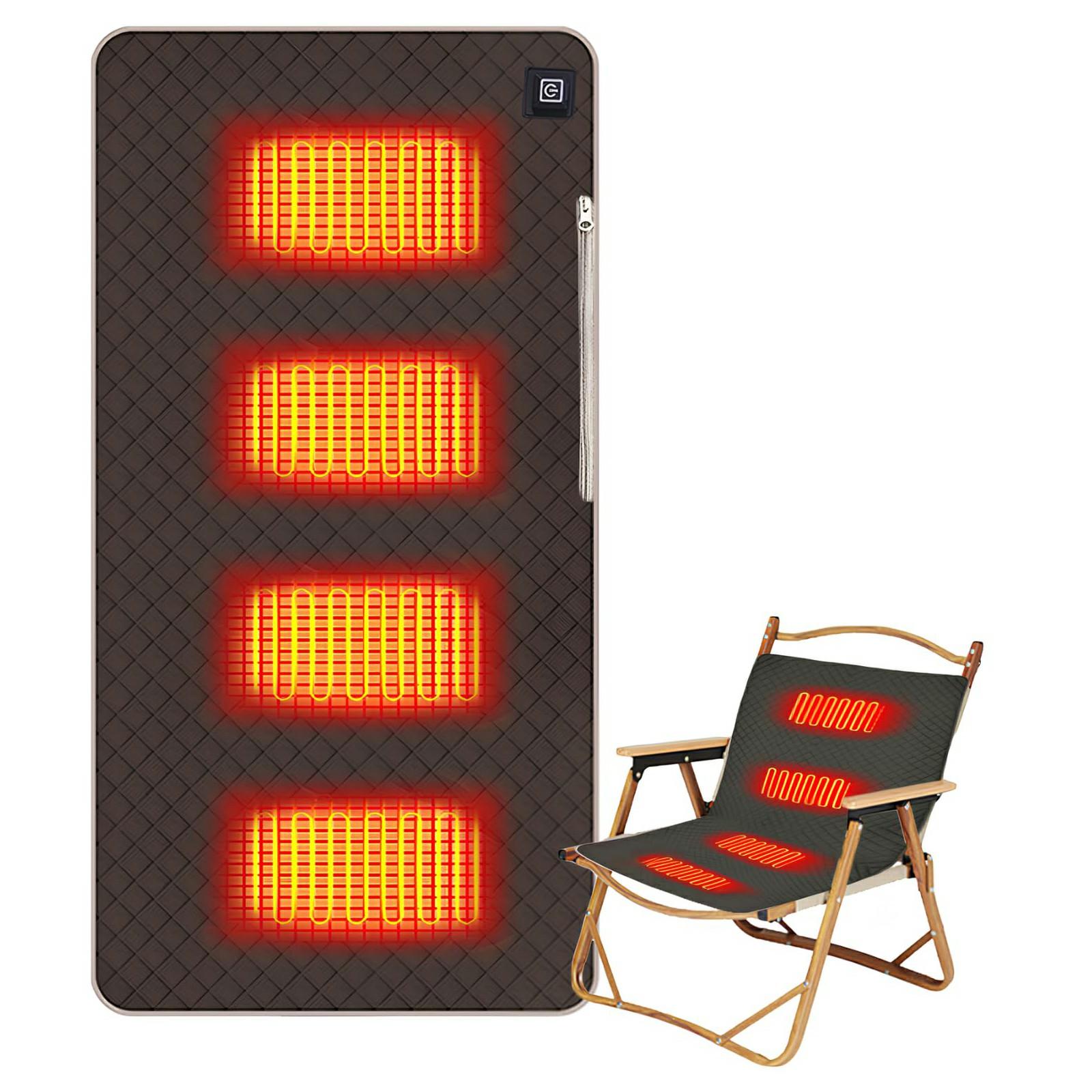 

Подушка для сиденья с подогревом 45x90 см, 3 температурных режима, портативная грелка с питанием от USB A