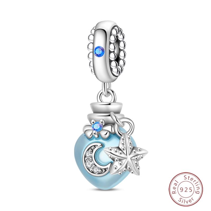 Sweety Copper Cake Poodle Crown Flowers Lover Luminous Charms Beads Fit 3Mm Bracelets Diy Fine Jewelry Making