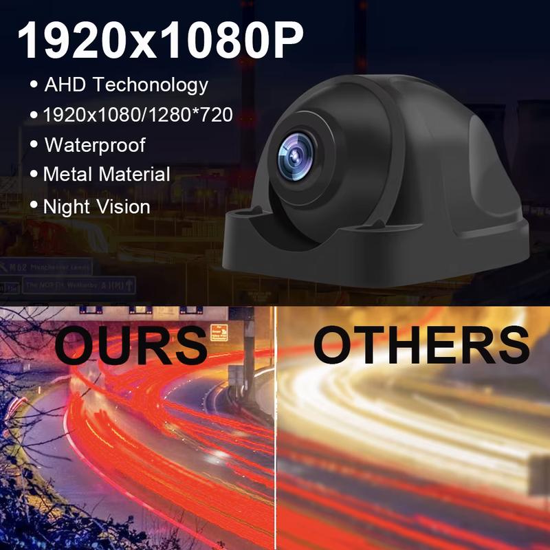 Wide Angle Backup Camera 1080P/720P AHD Side View Camera Starlight Night Vision Vehicle Waterproof Camera For Truck Bus Car RV