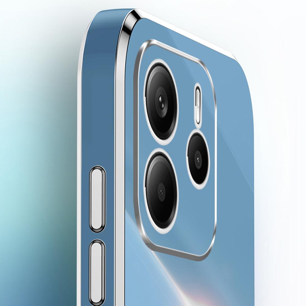 XINLI Etui na Xiaomi Redmi Note 14 5G z pierścieniem-podstawką, galwanizowane TPU, pokrowiec na telefon