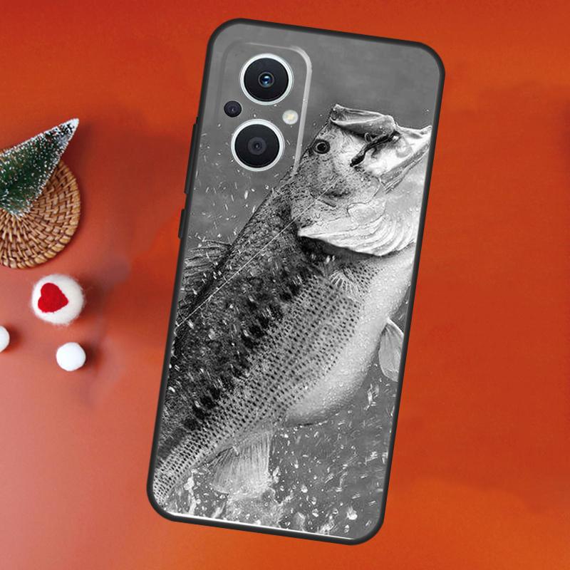Bass Fishing Case For OPPO Find X9 X8 X5 X6 Pro OPPO Reno 14 12 10 13 Pro 14F 13F 12F 11F 7 8 Lite Cover