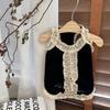 Pet Spring Cute Lace Strap T-shirt Teddy Yorkshire Tank Top Dog Clothes for Small Dogs Puppy Clothes