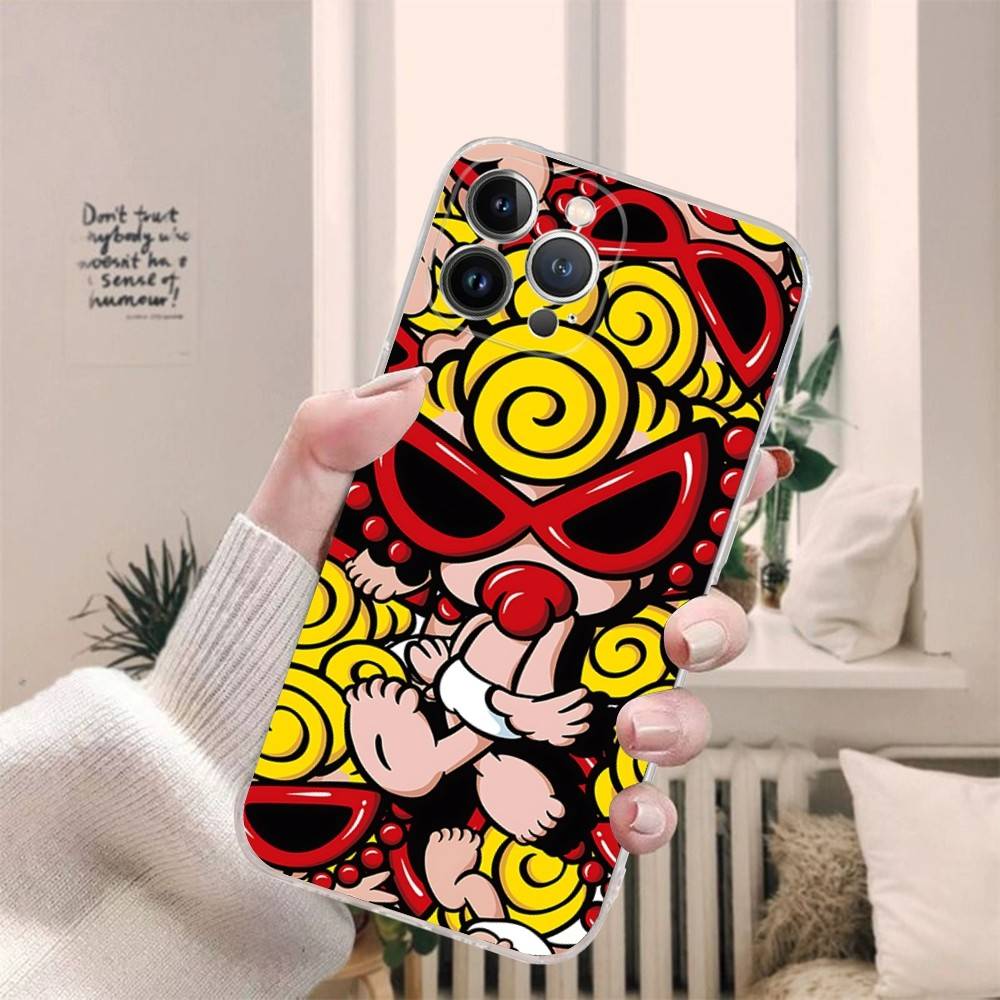 Japan Fashion H-Hysteric M-Mini For iPhone 17 16 16e 15 14 13 12 11 Pro Max Mini Plus Phone Case