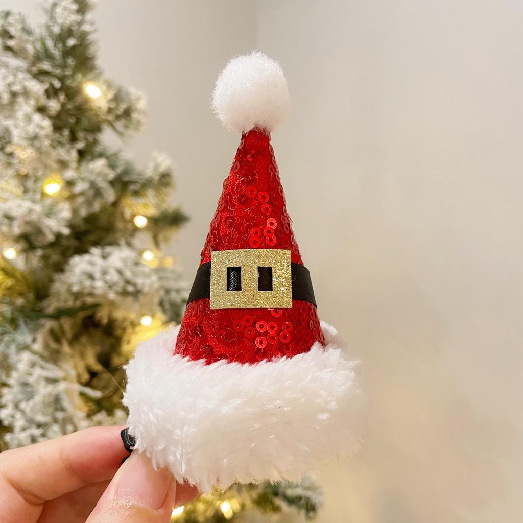 Adorable Christmas Deer Antler Hair Clip - Festive Holiday Gift for Women