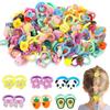 CoolShef 60 Pcs Hair Accessories for Kids Girls, Colorful Rubber Band for Baby Girl Styling, Elastic Ties for Toddler, Cute Loops for Little Angels,