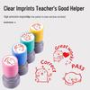 Encouraging Bear Stamp: Positive Math and English Teacher Comments