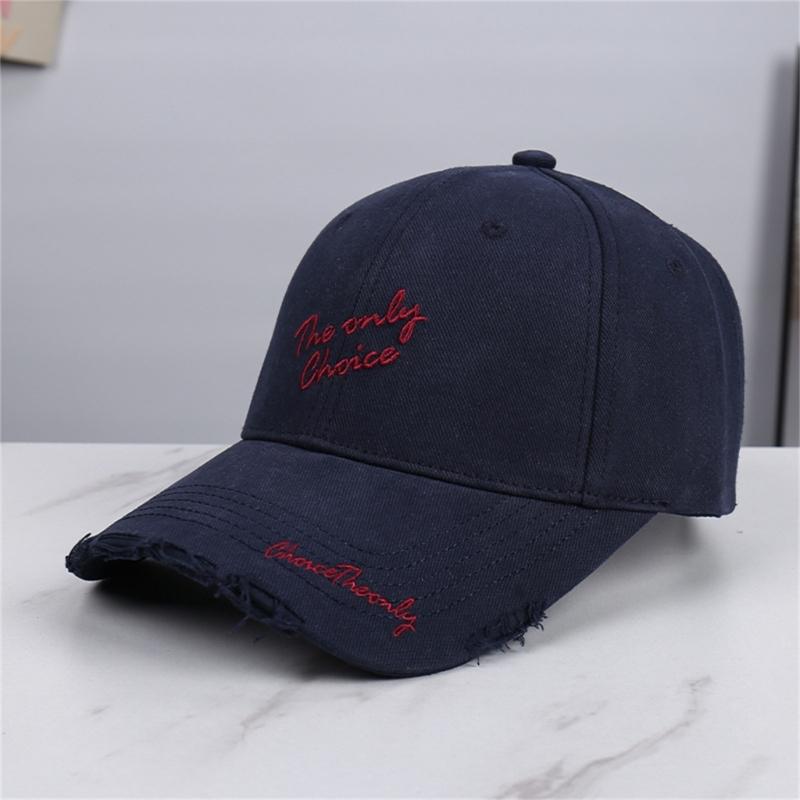 Adjustable Cotton Baseball Cap With Embroidery Letter Design For Men And Women Sun Protections Outdoor Activity