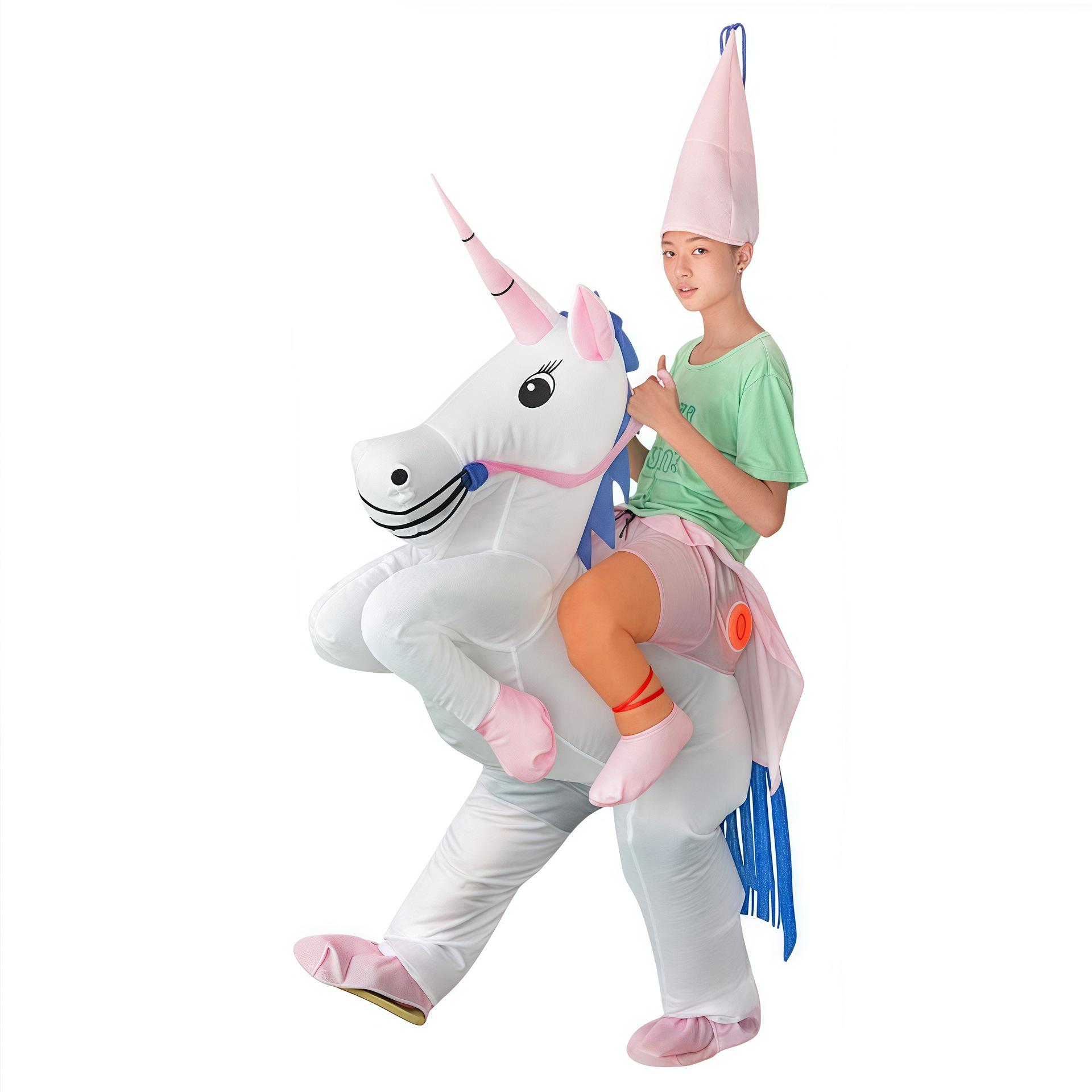 Unicorn Inflatable Costume for Halloween Party Atmosphere One Size