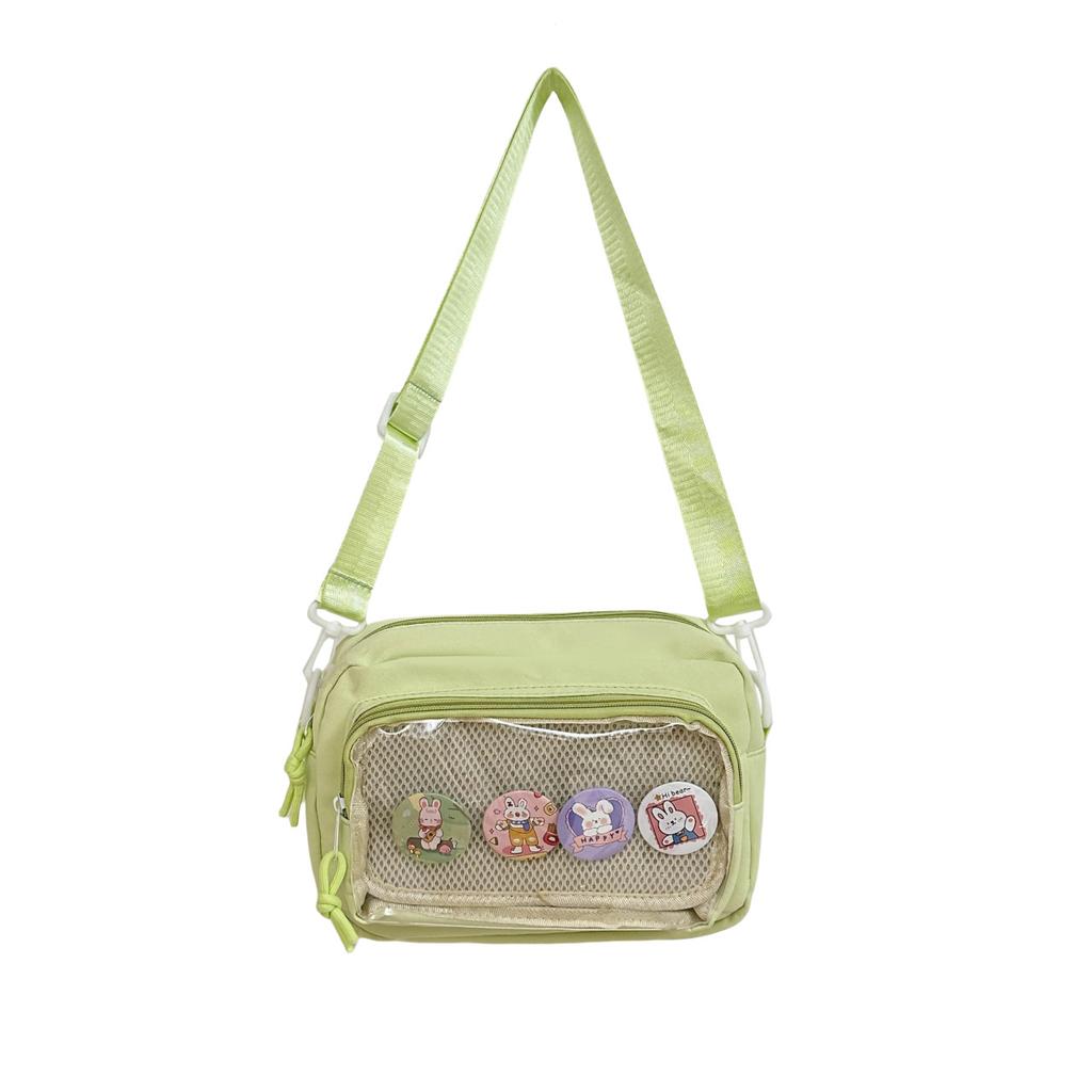 Japanese girl ins transparent pain bag, small food, shoulder oblique span bag, women's versatile casual mobile phone small bag