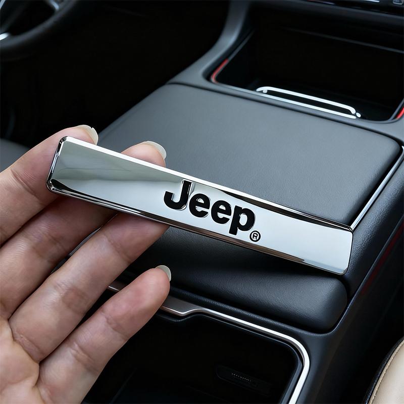 1Pcs 3D Metal Stickers Car Body Side Fender Emblem Decal For Jeep Wrangler Grand Cherokee Avenger Compass Wagoneer Gladiator XJ