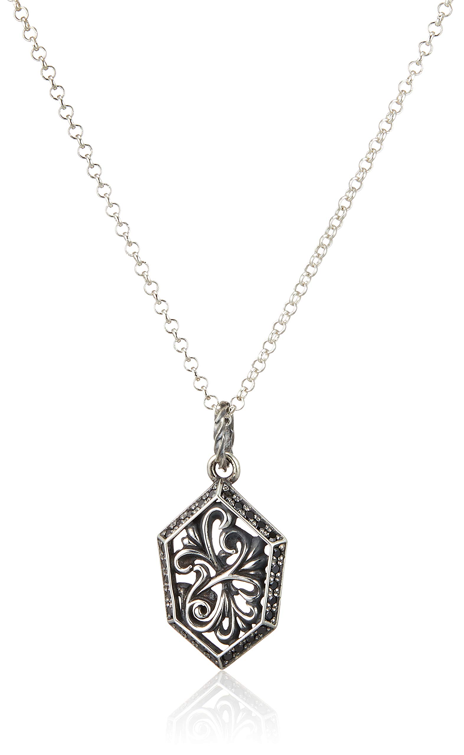 

FREE STYLE Shield Type Arabesque Silver Necklace [Free Style] Men s FSP919-B00950