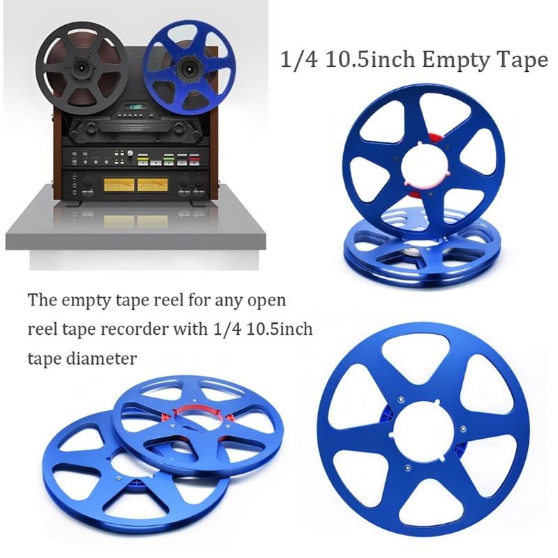 Lightweight Metal Reel 6 Hole Design 10.5Inch Empty Recording Tape Nab Hub Disk Aluminum Accessory