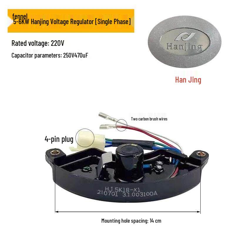 AVR Voltage Regulator for 2-8KW Gasoline Generator, Diesel Engine, Single/Three-Phase Equal Power