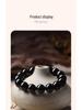 Gold Obsidian Wealth-Attracting Bracelet for Men & Women - Ideal Christmas Gift for Boyfriend