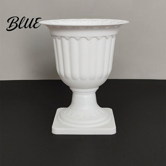 Durable Garden Pot Flower Urn Planter Plastic Plant White Small Outdoor Planter Urn