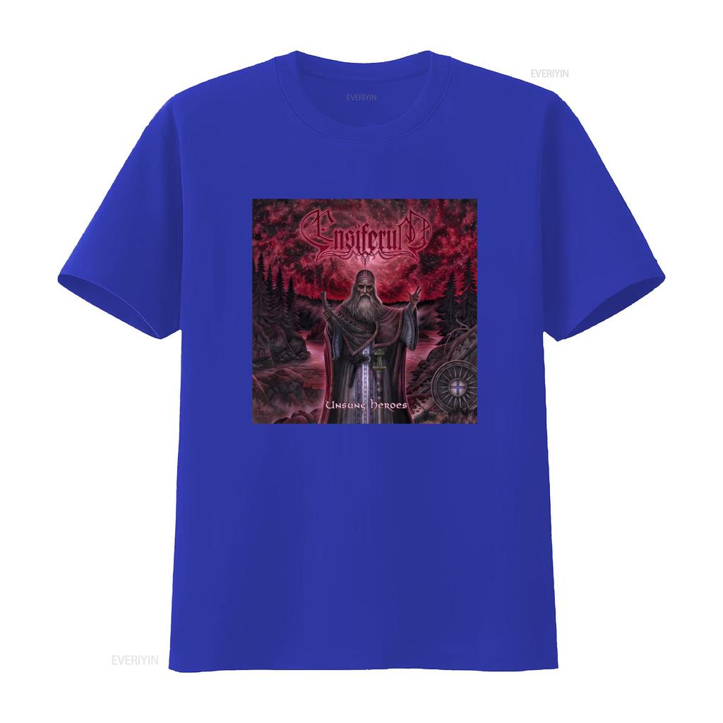 Ensiferum Unsung Heroes Metal Band T Shirt Size S For Fans Vintage Washed Stylish Fashion Slightly Stretched Homme Comfortable