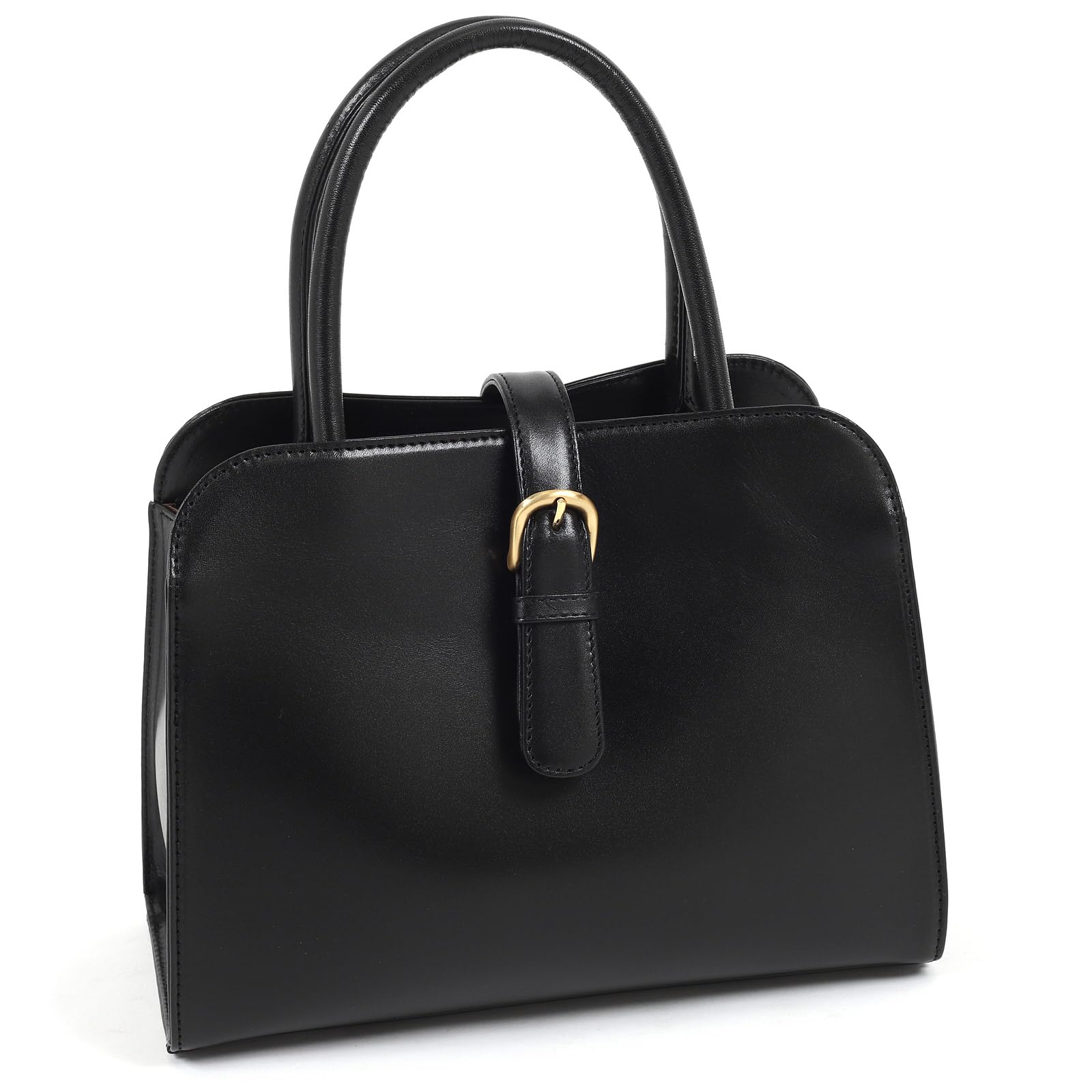

Kitamura Buckle Belt Classic Handbag Black 15151 Y-1458 [Black]